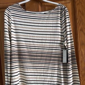 Liverpool Alabaster striped petite L NWT